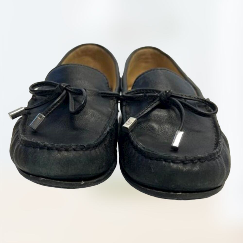 Michael Kors Sutton Moc Flats Leather. Black size 8m